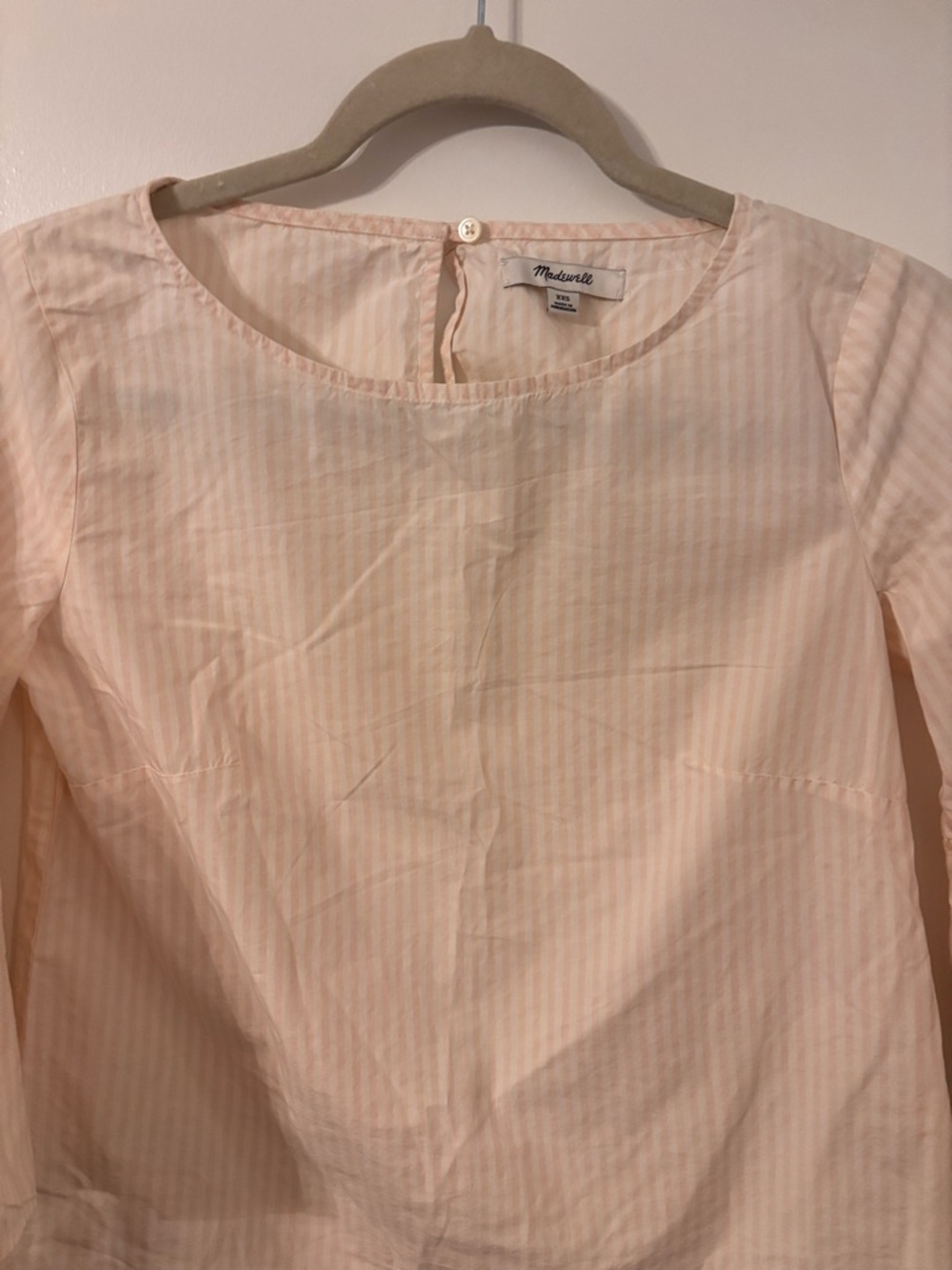 Madewell Cream Bell Sleeve Blouse